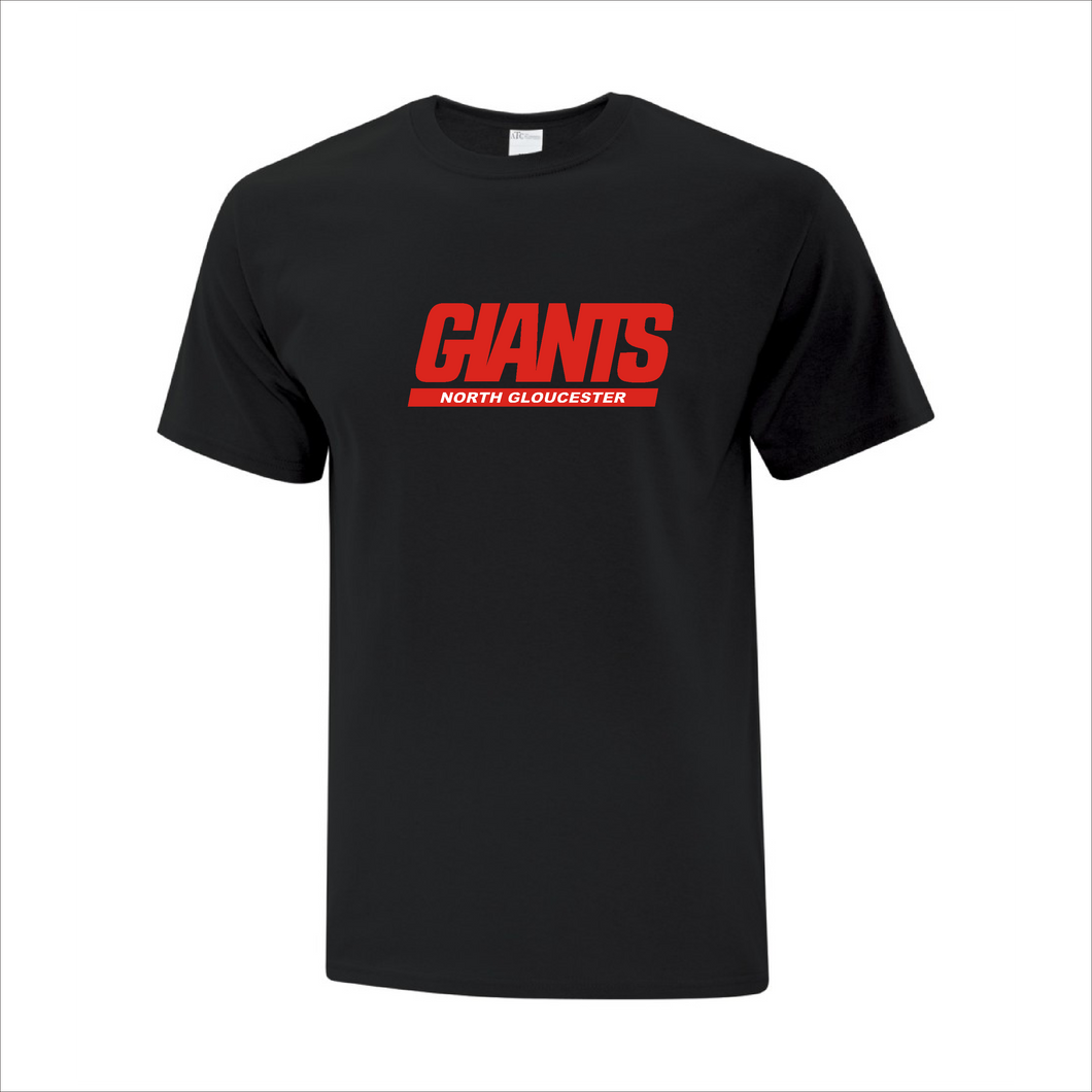 Women's Black T-Shirt - North Gloucester Giants Football