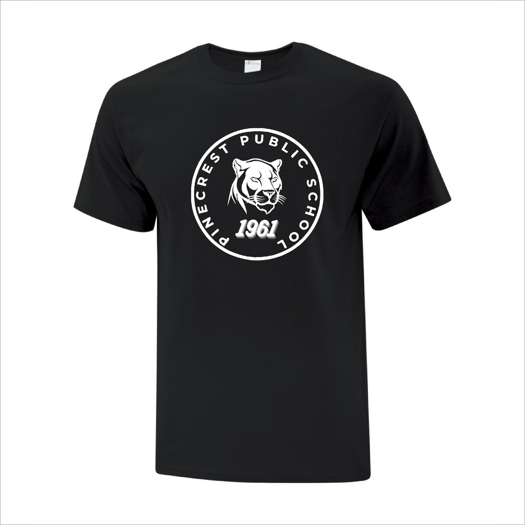 Men's Black T-Shirt - Pinecrest Public School