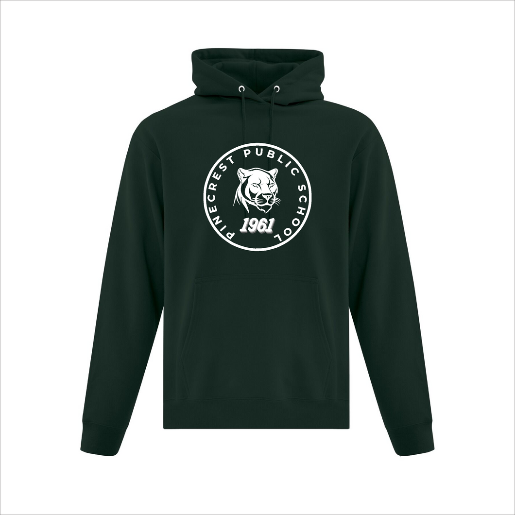 Adult Forest Green Hoodie - Pinecrest Public School