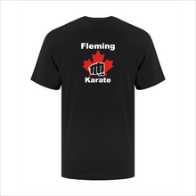 Load image into Gallery viewer, Men&#39;s Black T-Shirt - Fleming Karate Club
