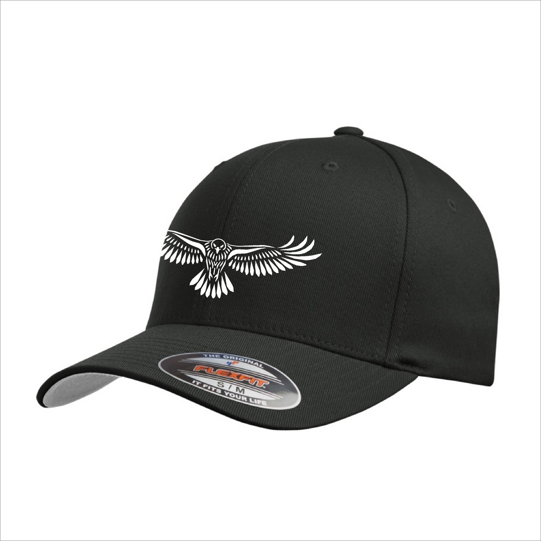 Black Fitted Baseball Hat - Fielding Drive Falcons