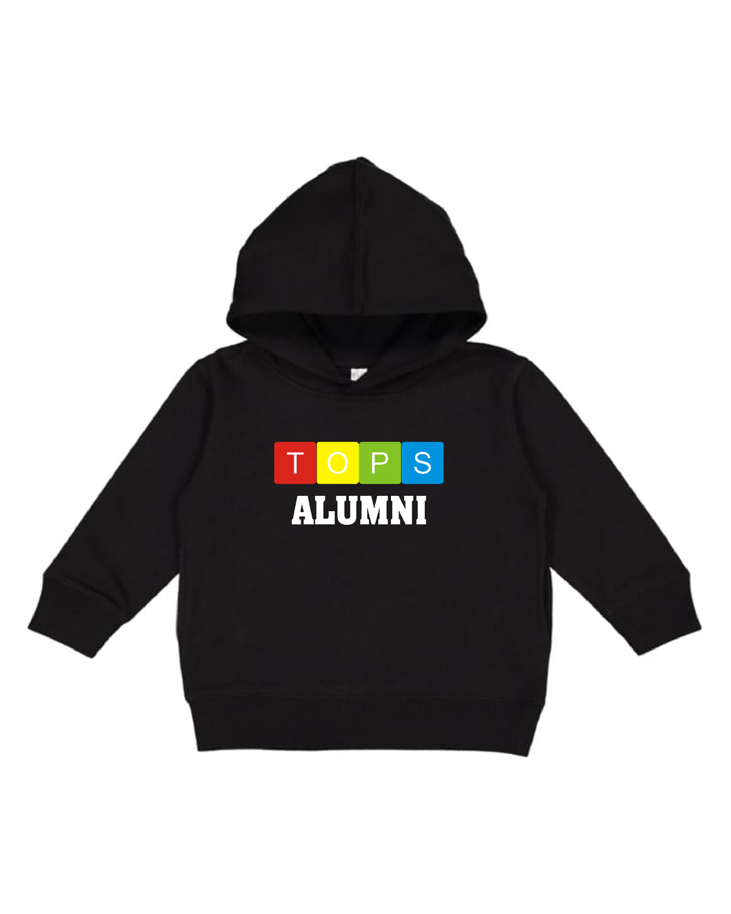 Toddler Hoodie - ALUMNI with TOPS Blocks Logo