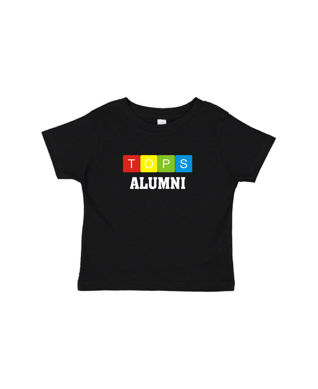 Toddler Short Sleeve T-Shirt - ALUMNI with TOPS blocks logo