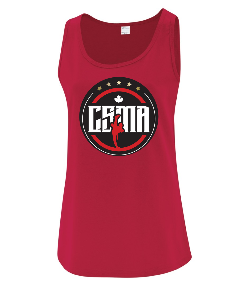 Red Women's Tank Top - CSMA logo