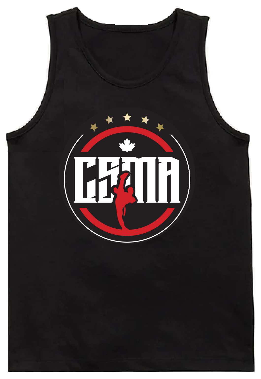 Black Youth Tank Top - CSMA logo